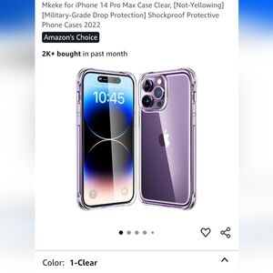 White iPhone 14 Pro Case with Reinforced Corners and Slim Design